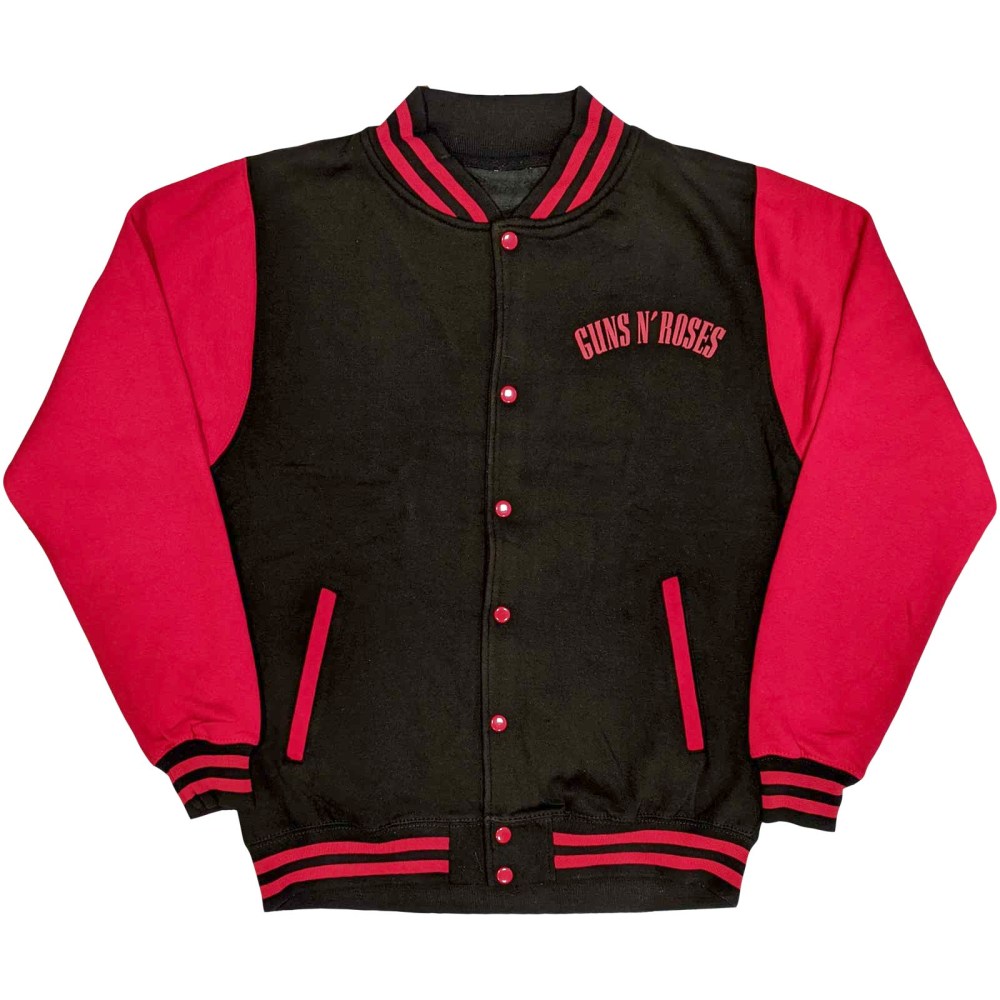 Guns N' Roses - Appetite For Destruction Varsity Jacke - Schwarz/Rot